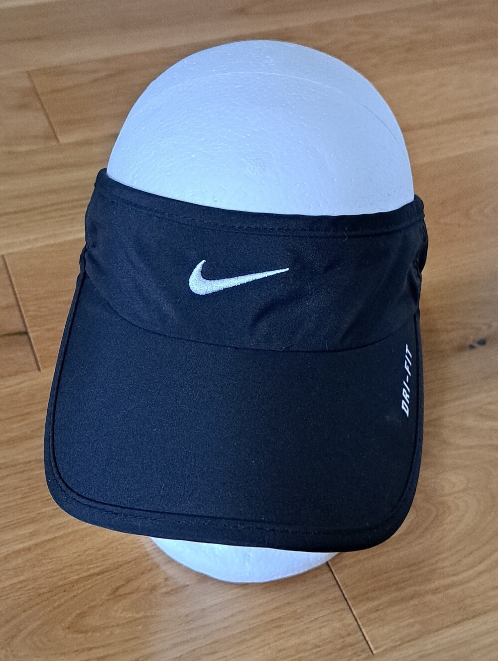 Nike Featherlight Dri-FIT Visor Hat Black Adjustable OS